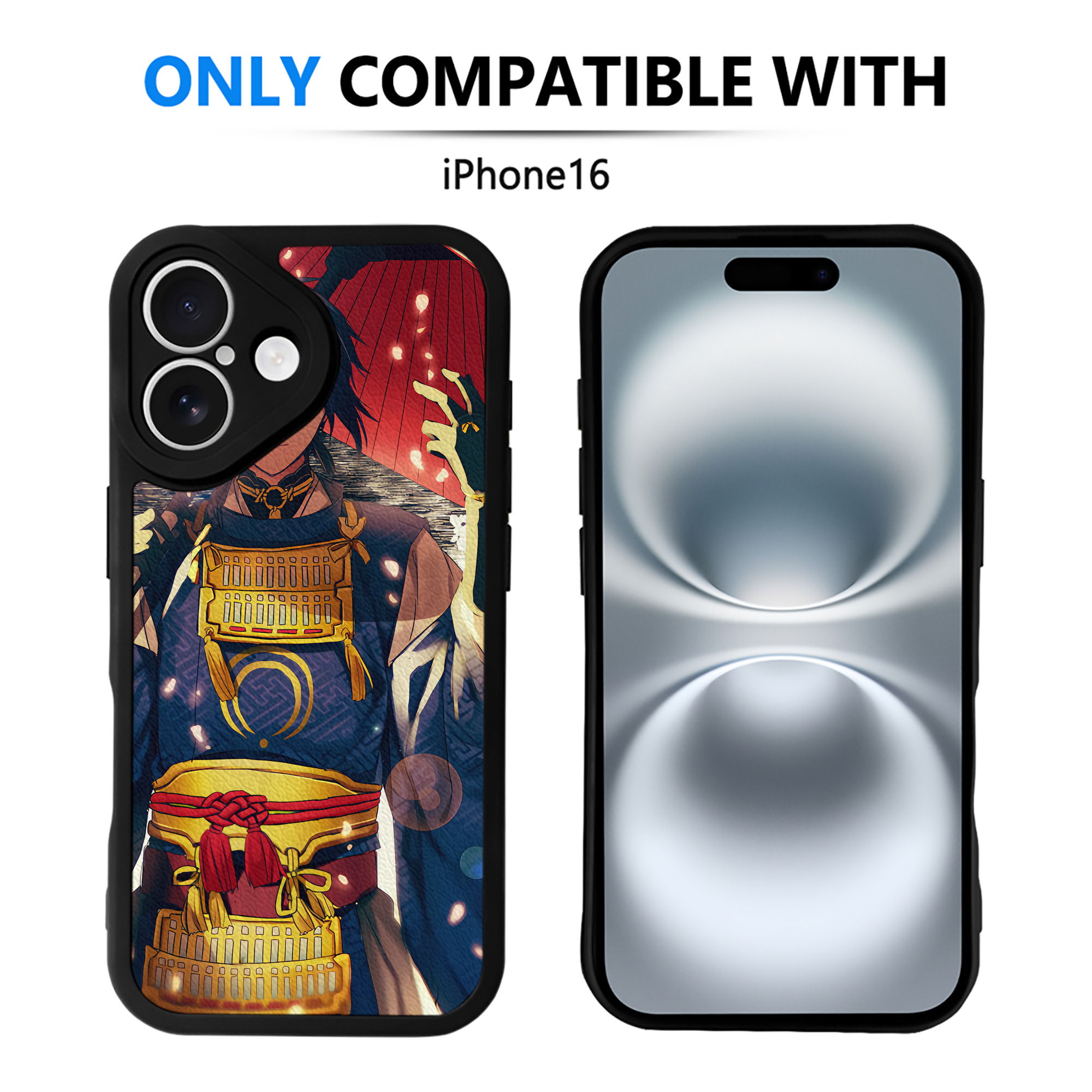 （画像用） 刀剣乱舞 Touken Ranbu 【iPhone 16シリーズ対応】シリコンスマホケース（レザー調） 材質：シリコン